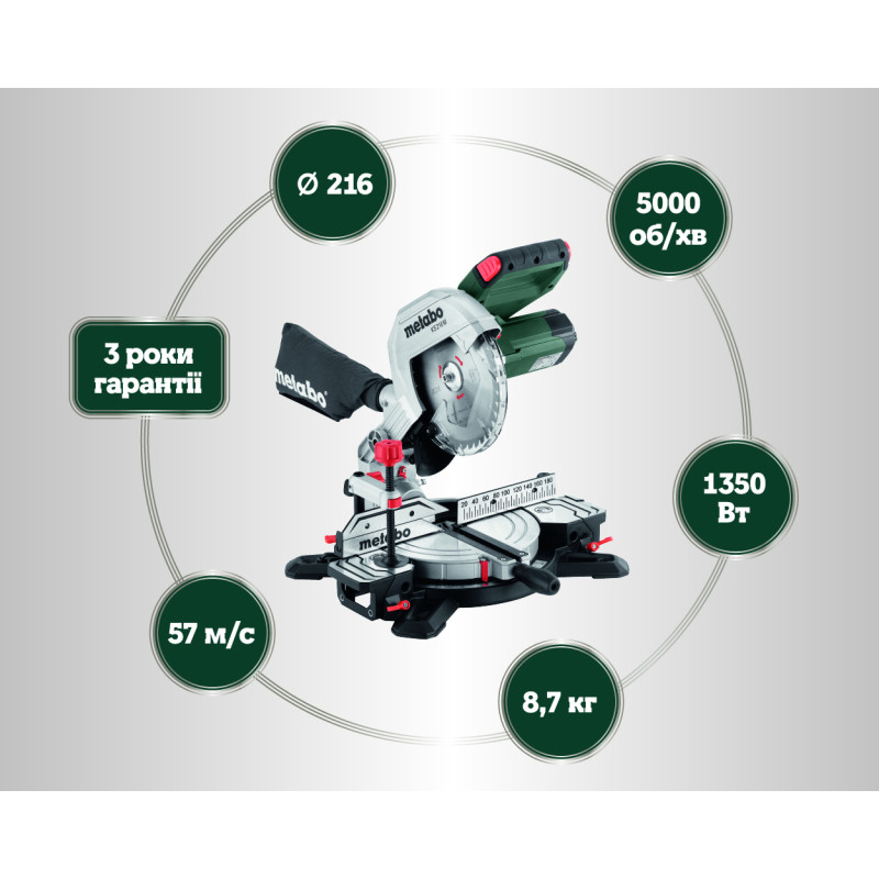 Дисковая пила Metabo KS 216 M (610216000)