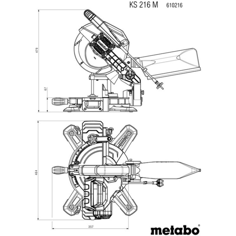 Дисковая пила Metabo KS 216 M (610216000)