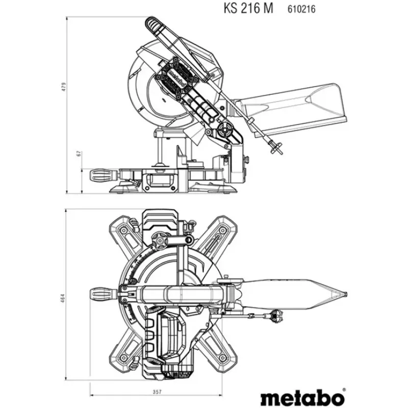 Дисковая пила Metabo KS 216 M (610216000)