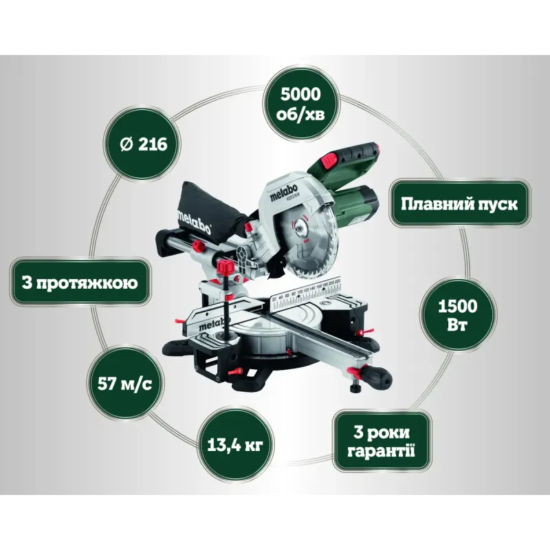 Дискова пилка Metabo KGS 216 M (613216000)