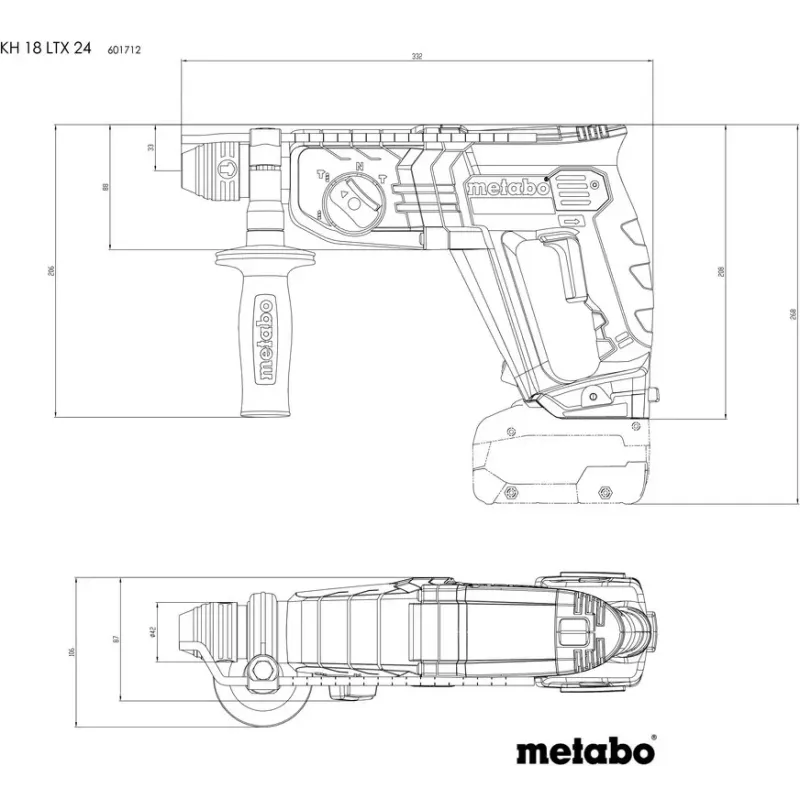 Перфоратор Metabo KH 18 LTX 24 (601712850)