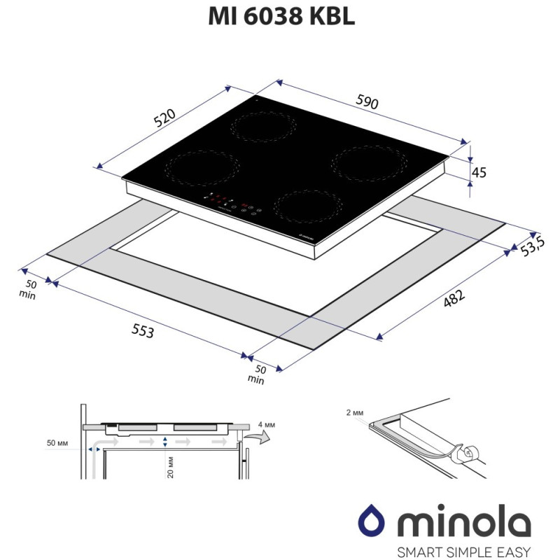 Minola MI 6038 KBL