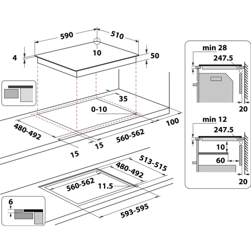 Варочная поверхность Whirlpool WS QS460 NE