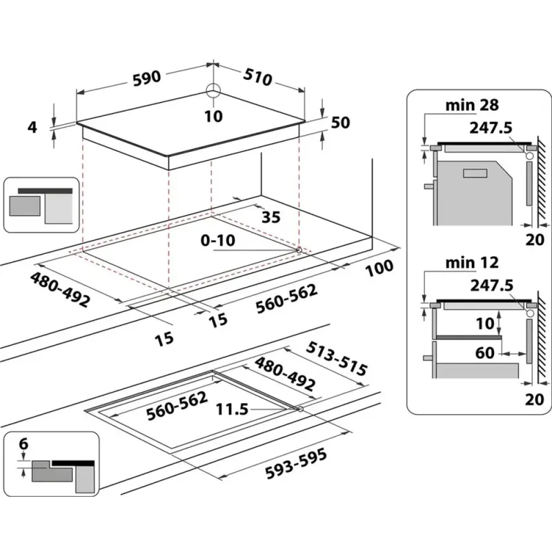 Варильна поверхня Whirlpool WS QS460 NE