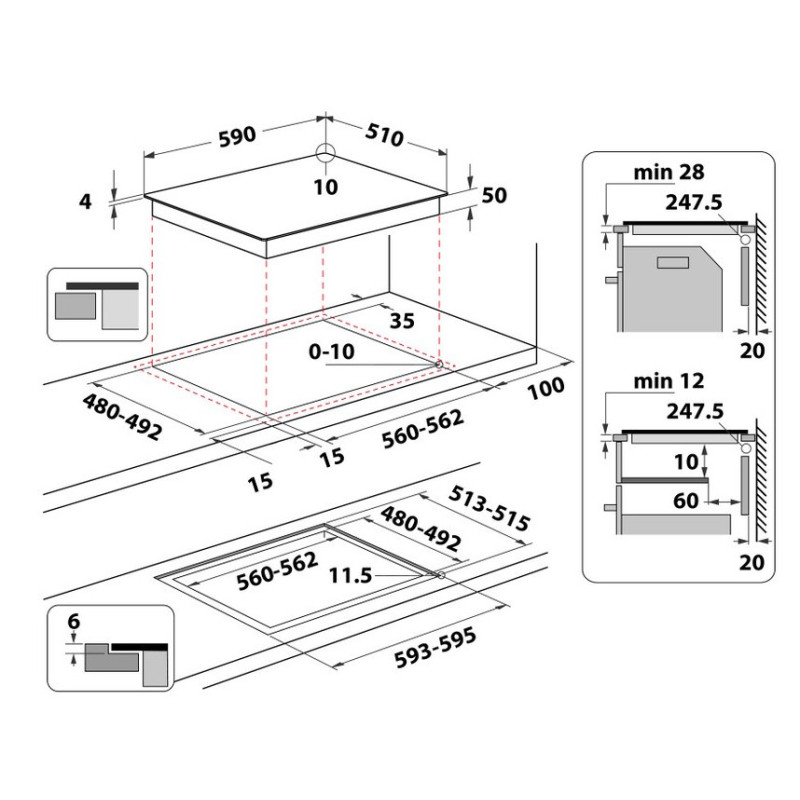 Варильна поверхня Whirlpool WSQ3560CPNE