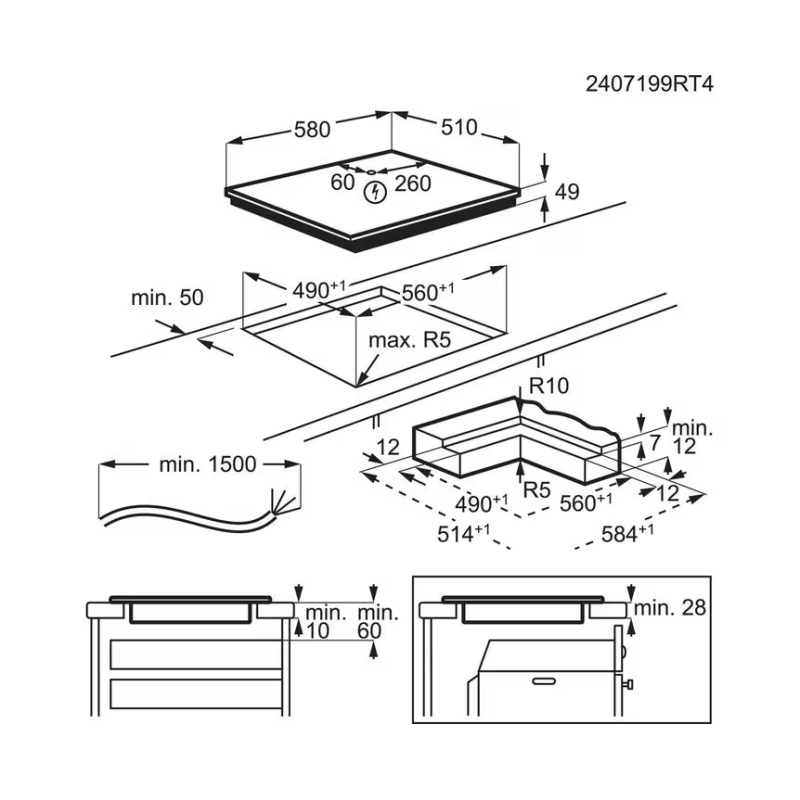 Варильна поверхня AEG TO64IC0FIT