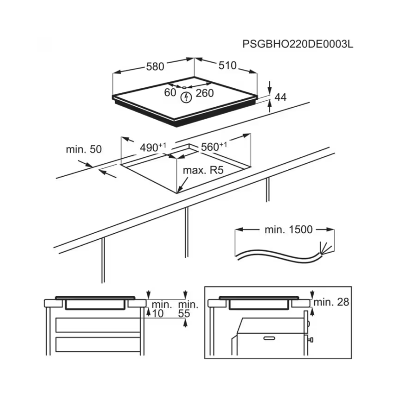 Варильна поверхня AEG TO64IC0FIT