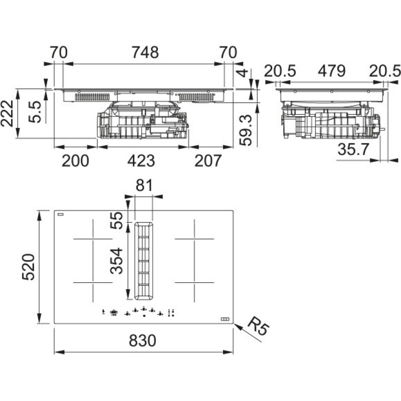 Варильна поверхня Franke Maris 2Gether FMA 8372 4RC R HI (340.0731.879)