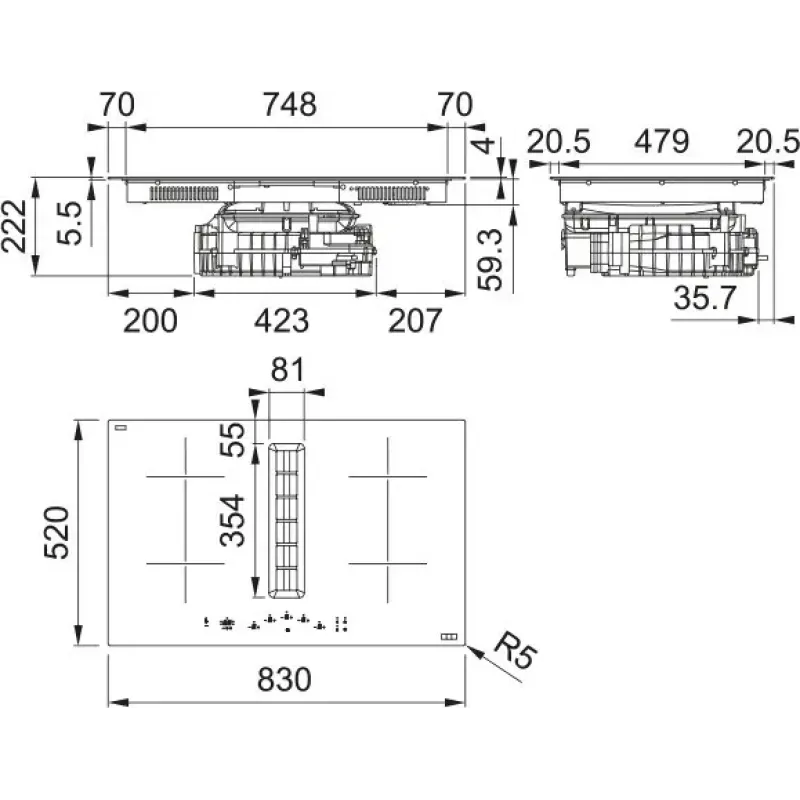 Варочная поверхность Franke Maris 2Gether FMA 8372 4RC R HI (340.0731.879)