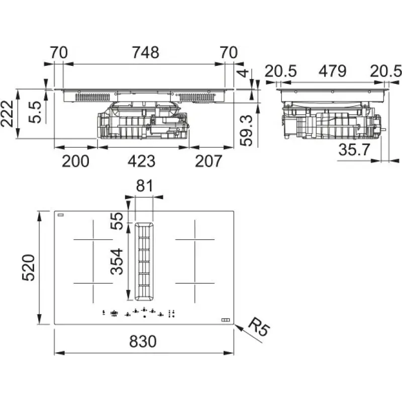 Варочная поверхность Franke Maris 2Gether FMA 8372 4RC HI (340.0731.878)