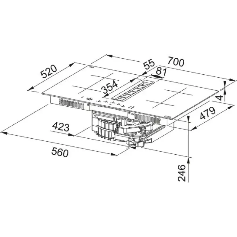 Варочная поверхность Franke Smart 2Gether FSM 7072 4RC HI (340.0731.892)