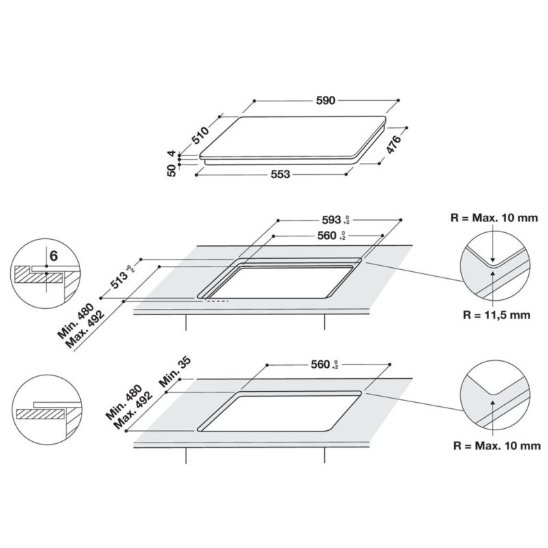 Whirlpool WB B8360 NE