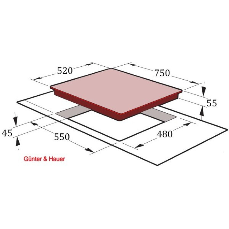 Варочная поверхность Gunter & Hauer GL 745