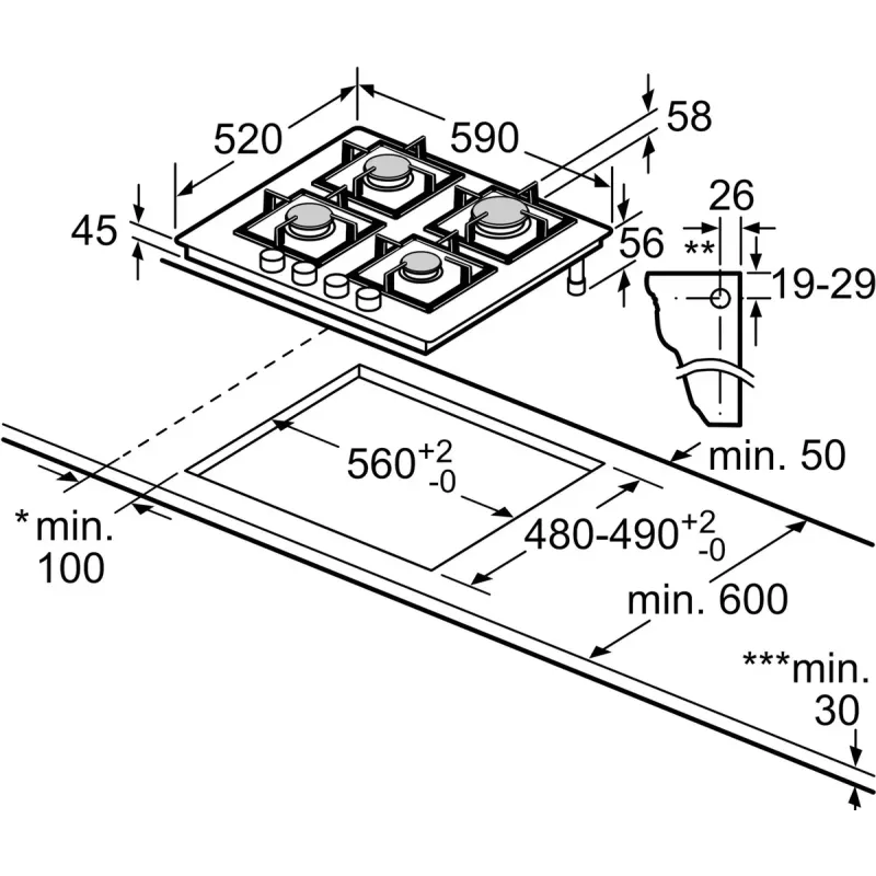 Варочная поверхность Bosch PNK6B2P41R