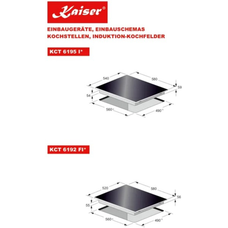 Варочная поверхность Kaiser KCT 6192 FI Em