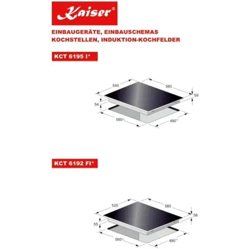 Варочная поверхность Kaiser KCT 6192 FI Em