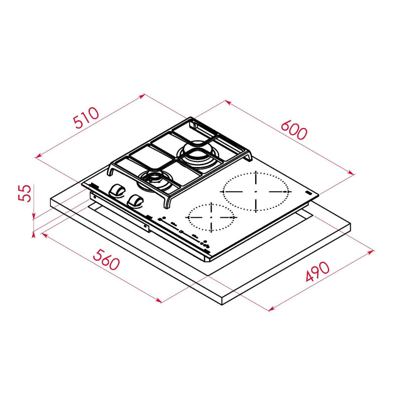 Варочная поверхность TEKA JZC 64322 ABN BK (112570132)