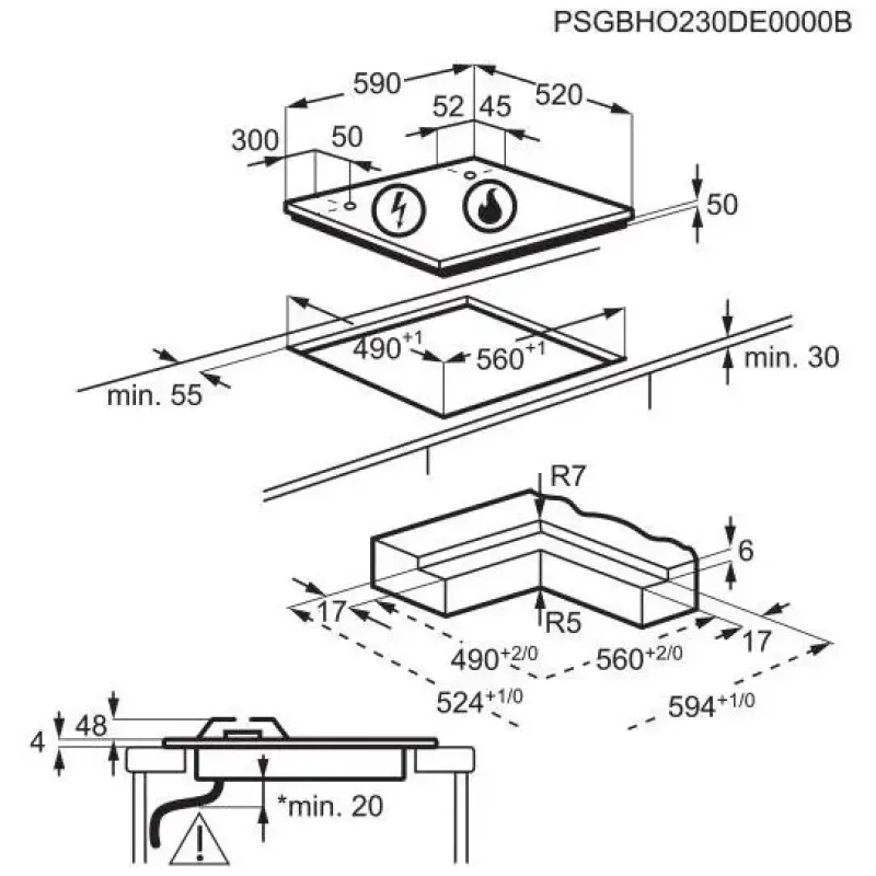 Варильна поверхня Electrolux KDI641723K