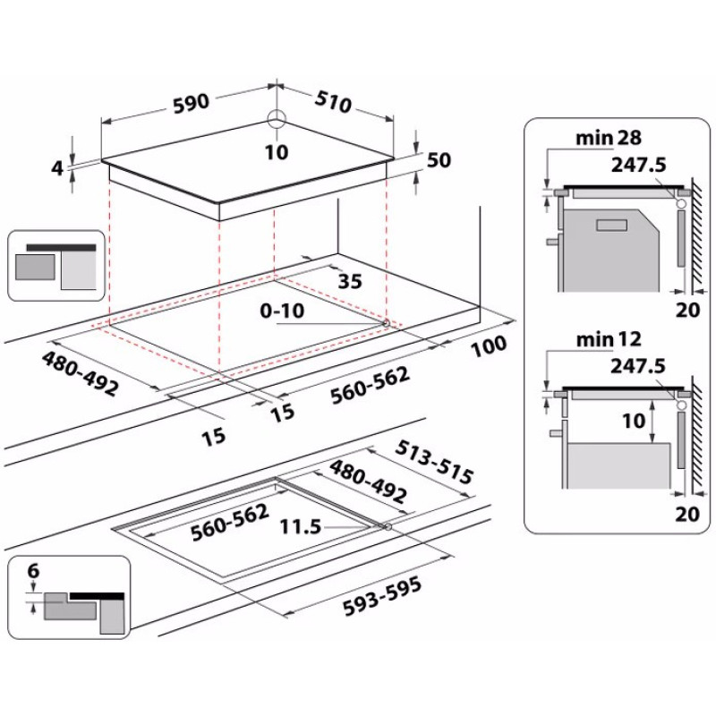 Варильна поверхня Whirlpool WTX6019DCF