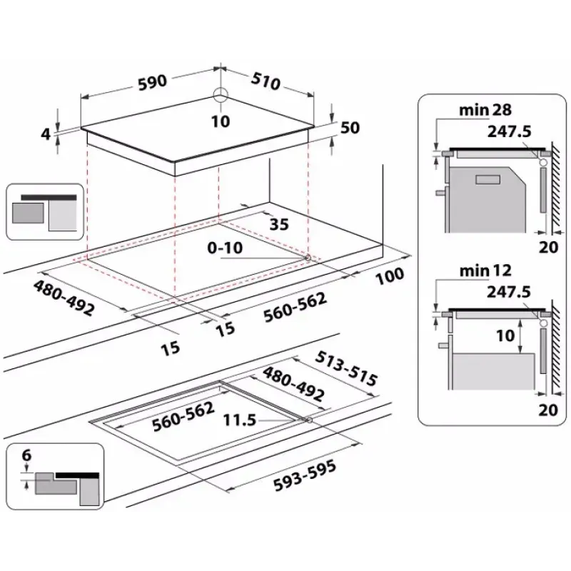 Варильна поверхня Whirlpool WTX6019DCF