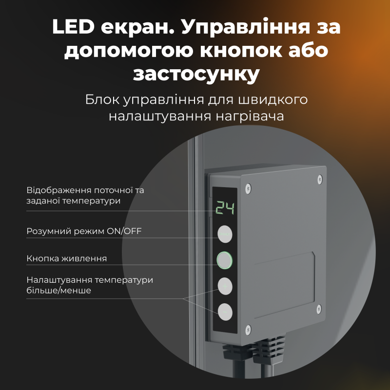 Обогреватель AENO Eco Smart GH5S LED Grey (AGH0005S)