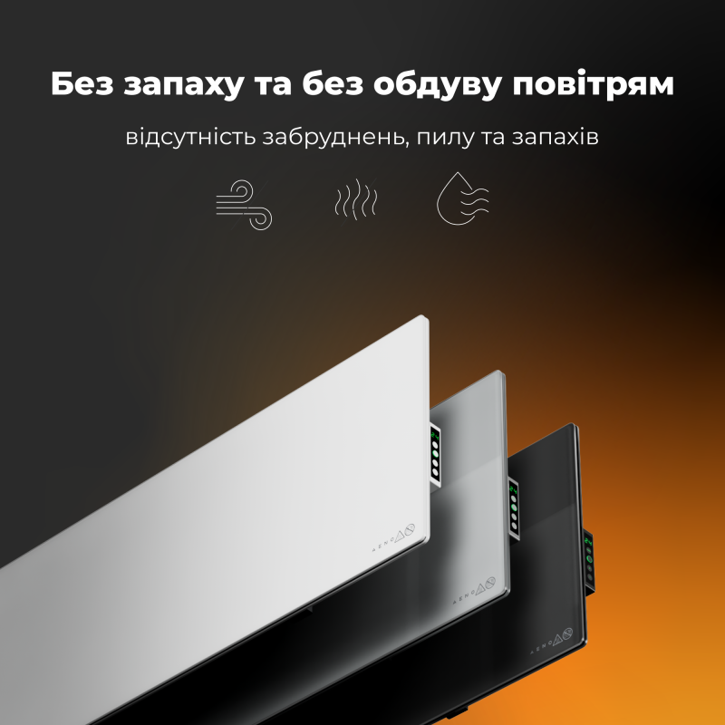 Обігрівач AENO Premium Eco Smart GH3S LED White (AGH0003S)