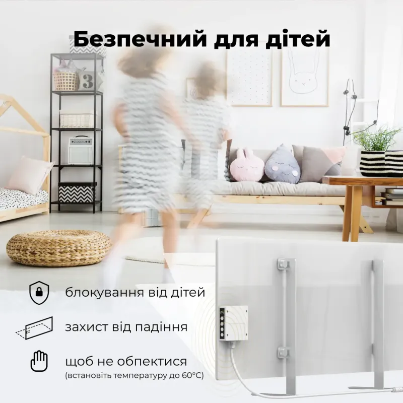 Обігрівач AENO Premium Eco Smart GH3S LED White (AGH0003S)