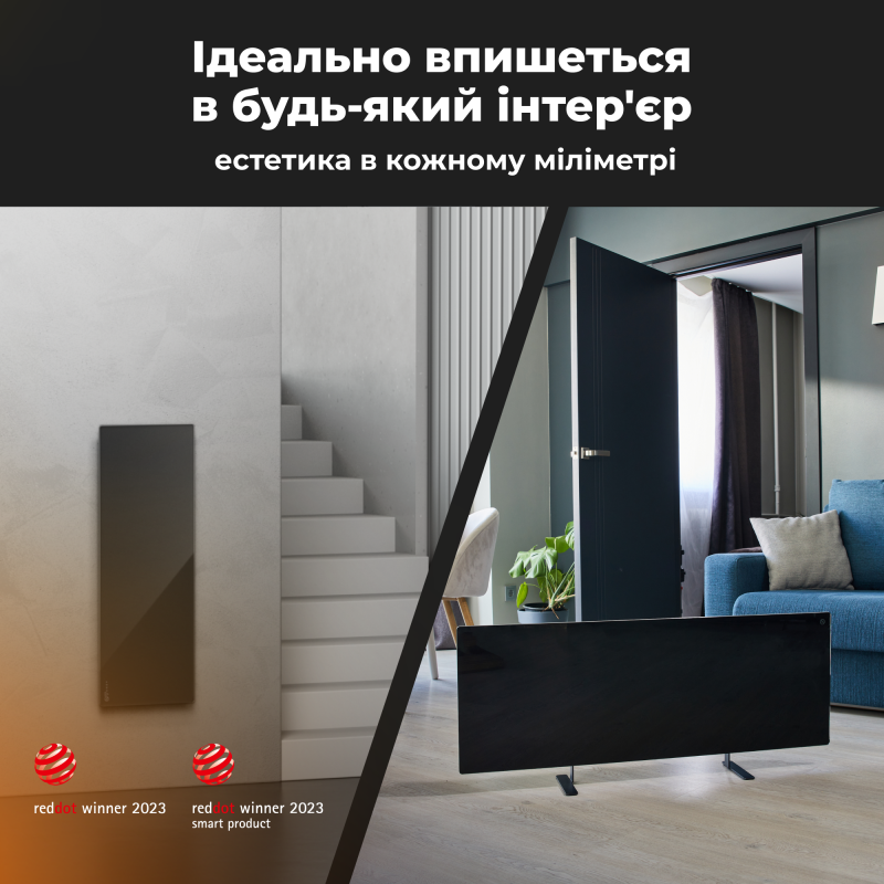 Обогреватель AENO Eco Smart GH4S LED Black (AGH0004S)