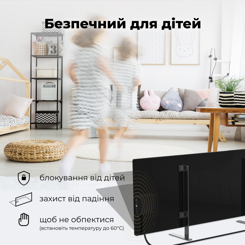 Обогреватель AENO Eco Smart GH4S LED Black (AGH0004S)