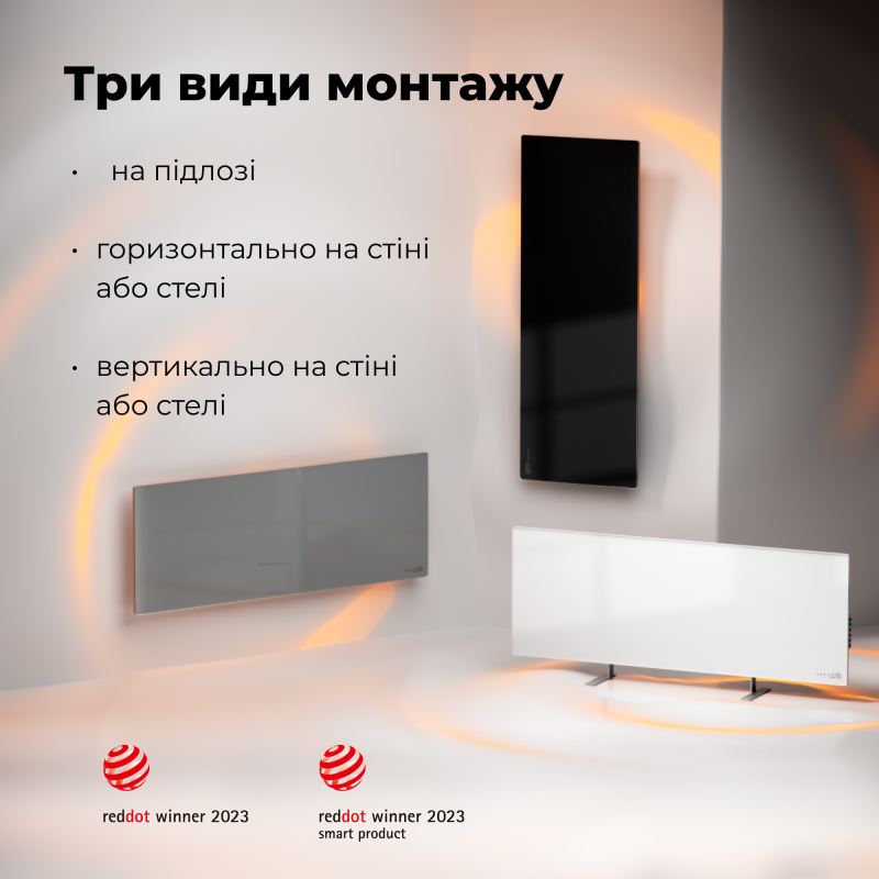 Обогреватель AENO Eco Smart GH4S LED Black (AGH0004S)