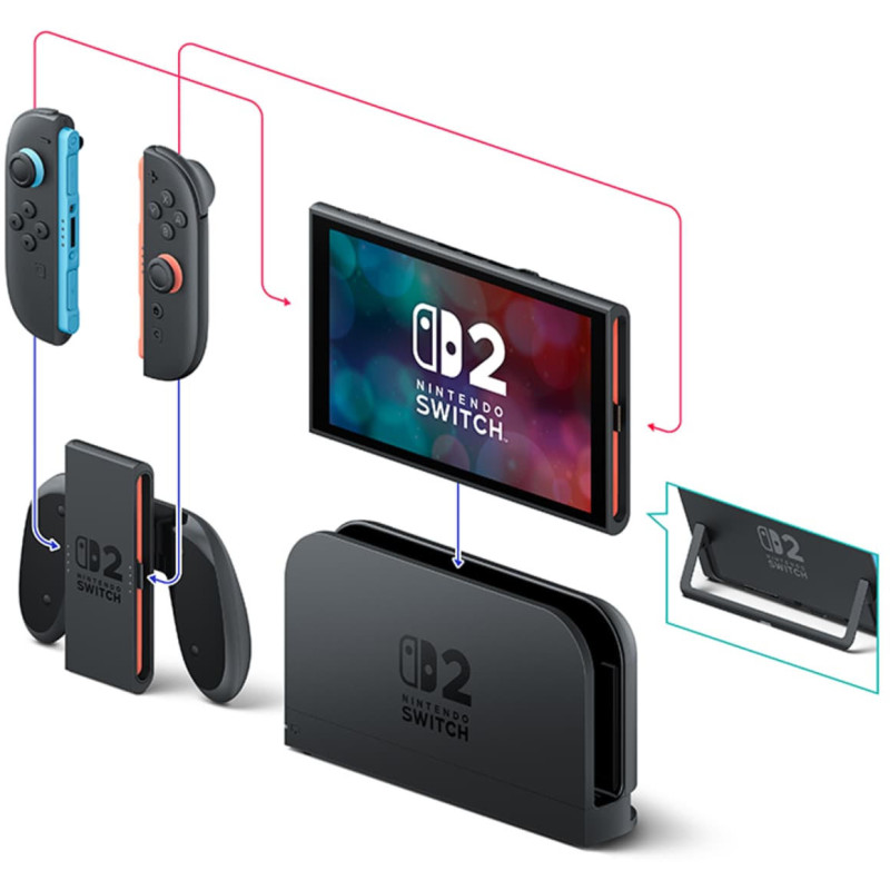 Игровая консоль Nintendo Switch 2 Black Mario Kart World Bundle (0045496321529)