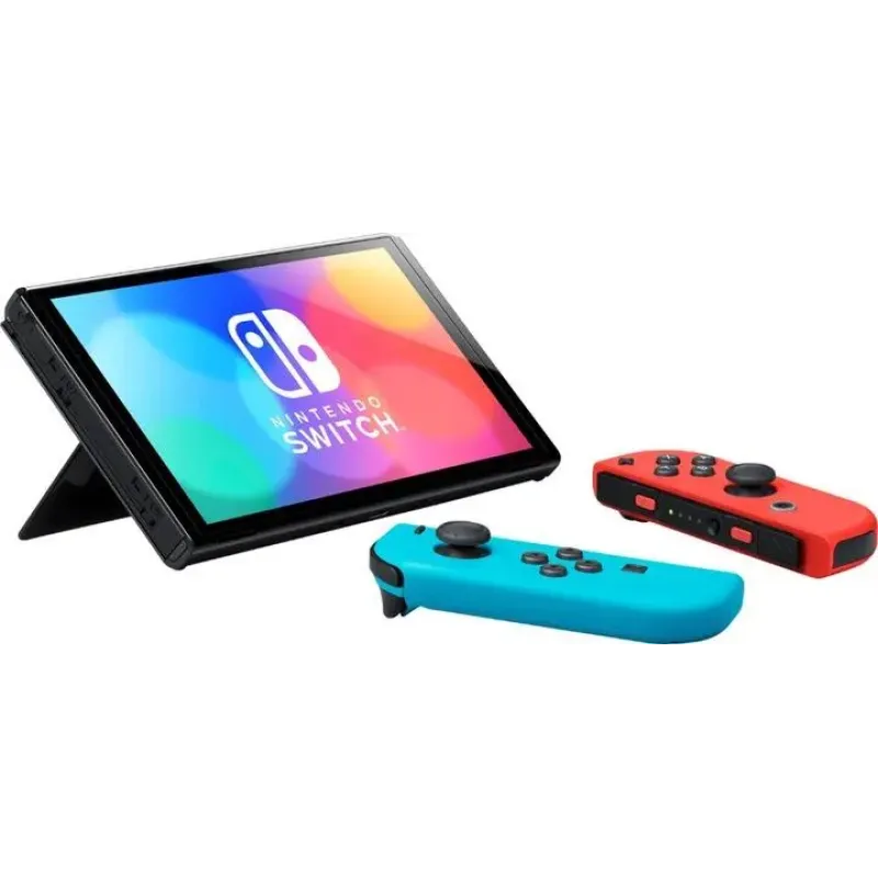 Игровая консоль Nintendo Switch OLED with Neon Blue and Neon Red Joy-Con (045496453442)