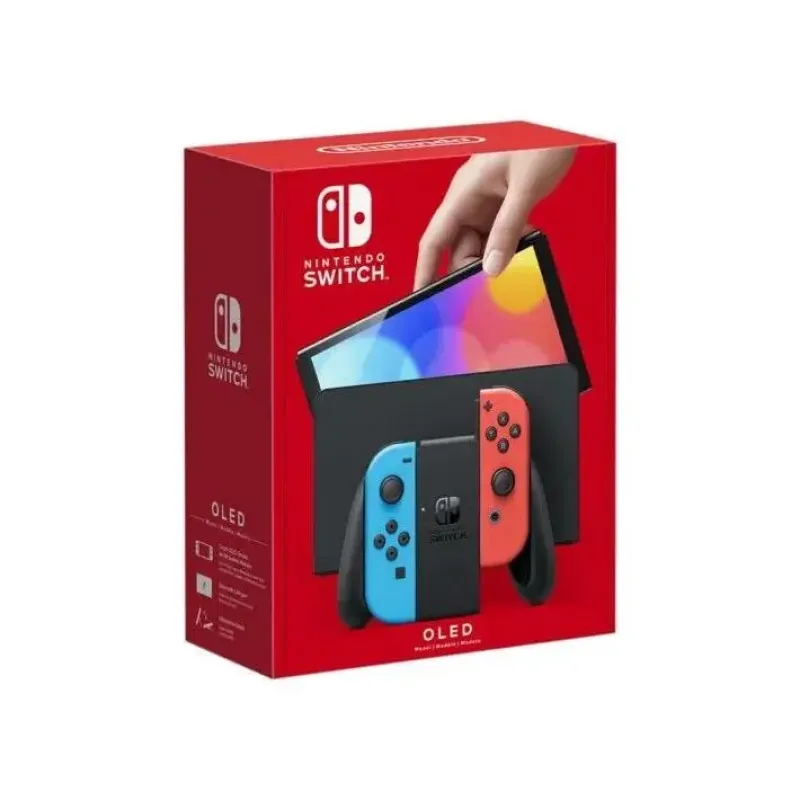 Игровая консоль Nintendo Switch OLED with Neon Blue and Neon Red Joy-Con (045496453442)