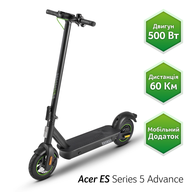 Acer Electrical Scooter 5 Advance Black (AES025) (GP.ESC11.015)