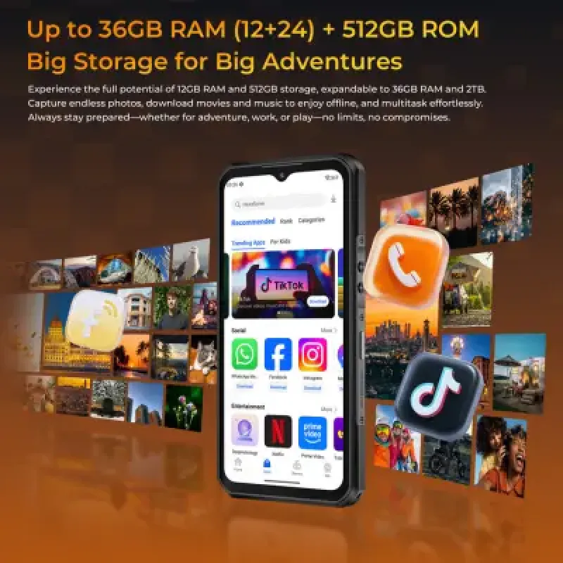 Смартфон OUKITEL WP66 12/512GB Gray (6941749856883)