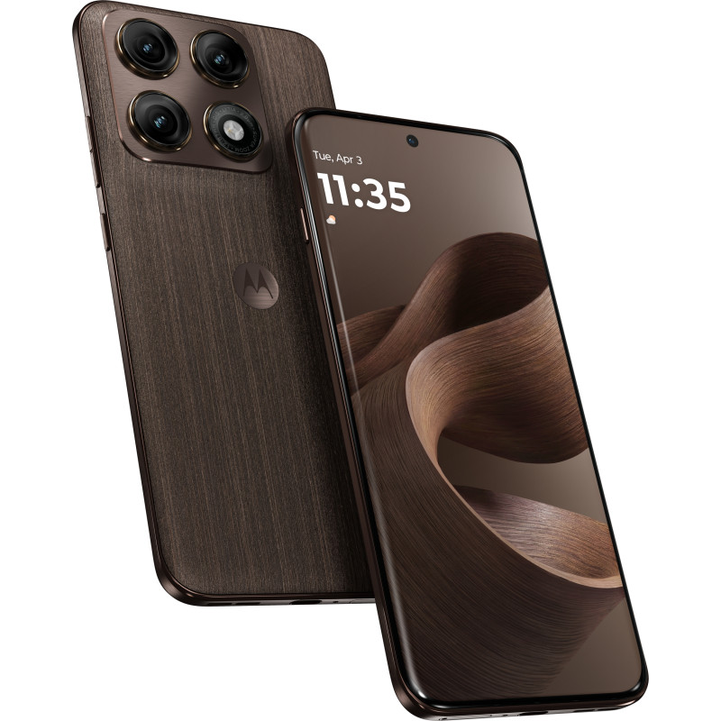 Смартфон Motorola Edge 70 Pro 8/256GB Chicory Coffee (Wood) (PBC20086RS)