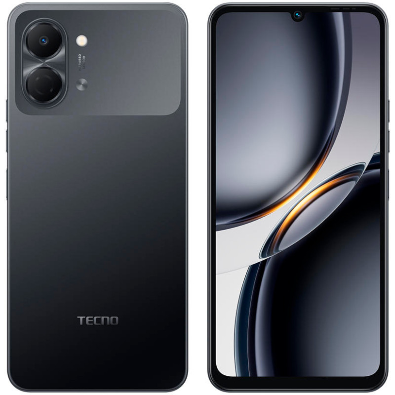 Смартфон Tecno Spark Go 3 (KN3) 4/128GB Ink Black (4894947105272)