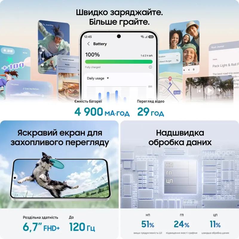 Смартфон Samsung Galaxy S26 FE 8/128Gb Graphite (SM-S741BZKDEUC)