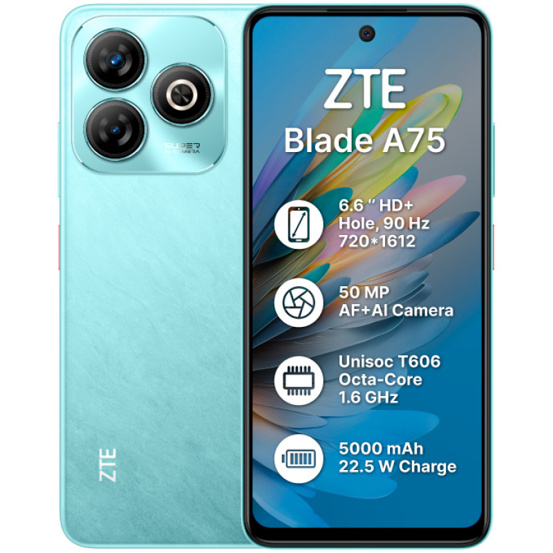 ZTE  Blade A75 4/128GB Green